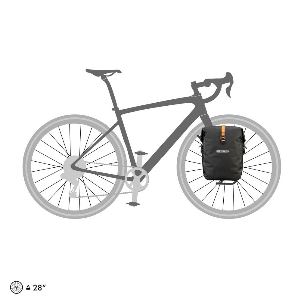 Гермосумка велосипедна Ortlieb Gravel-Pack black matt, 12,5 л фото 4