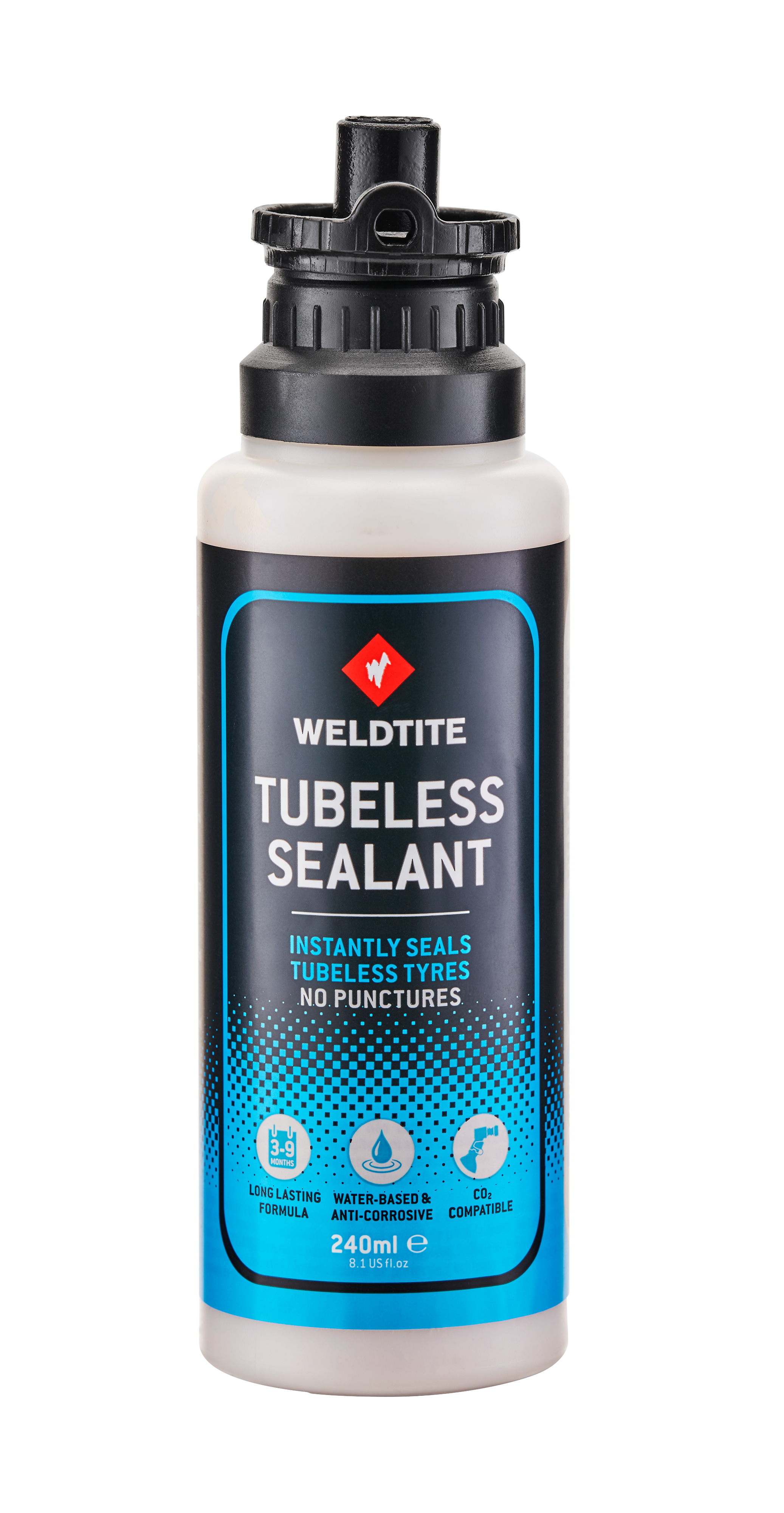 Герметик Weldtite 03063 TUBELESS TYRE SEALANT, для бескамерных шин, латексный, 240мл фото 