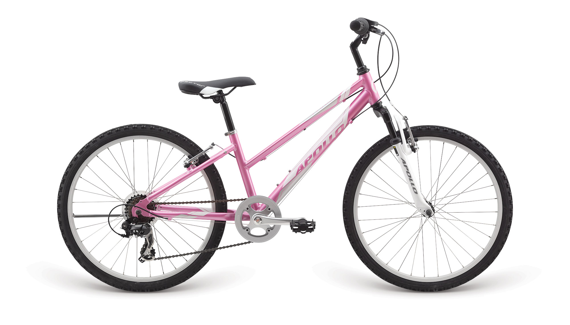 Велосипед 24" Apollo PARIS gloss Pink/gloss White фото 1