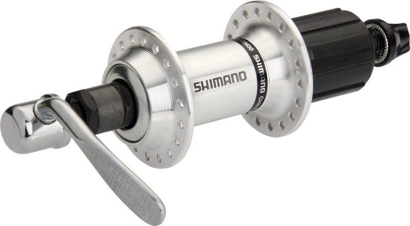 Втулка задн. Shimano 36H FH-RM30, эксцентр., барабан 7 зв., серебр. фото 