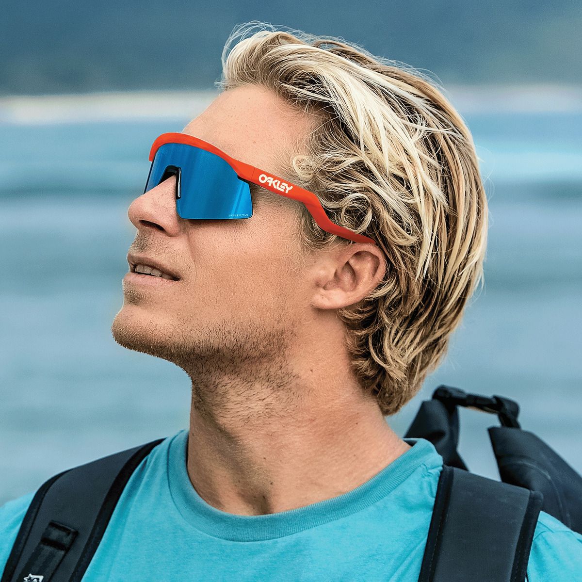 Очки Oakley HYDRA Neon Orange / Prizm Sapphire - купить по лучшей