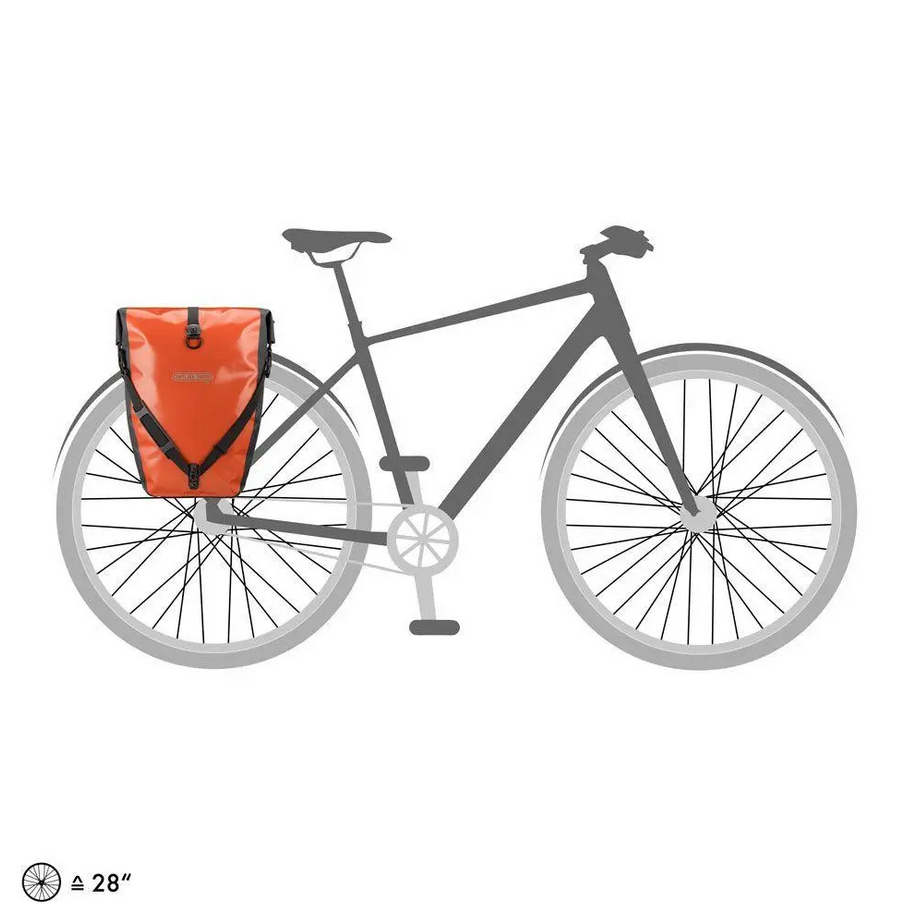 Гермосумка велосипедная Ortlieb Back-Roller Free rust-black, 20 л  фото 5
