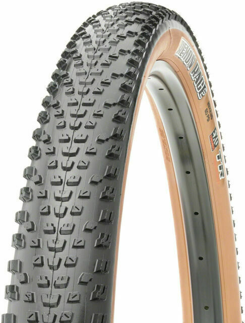 Покрышка 29x2.25 Maxxis Rekon Race (57-622) 60TPI, Foldable,EXO/TR/SkinWall, черная с бежевой боковиной фото 