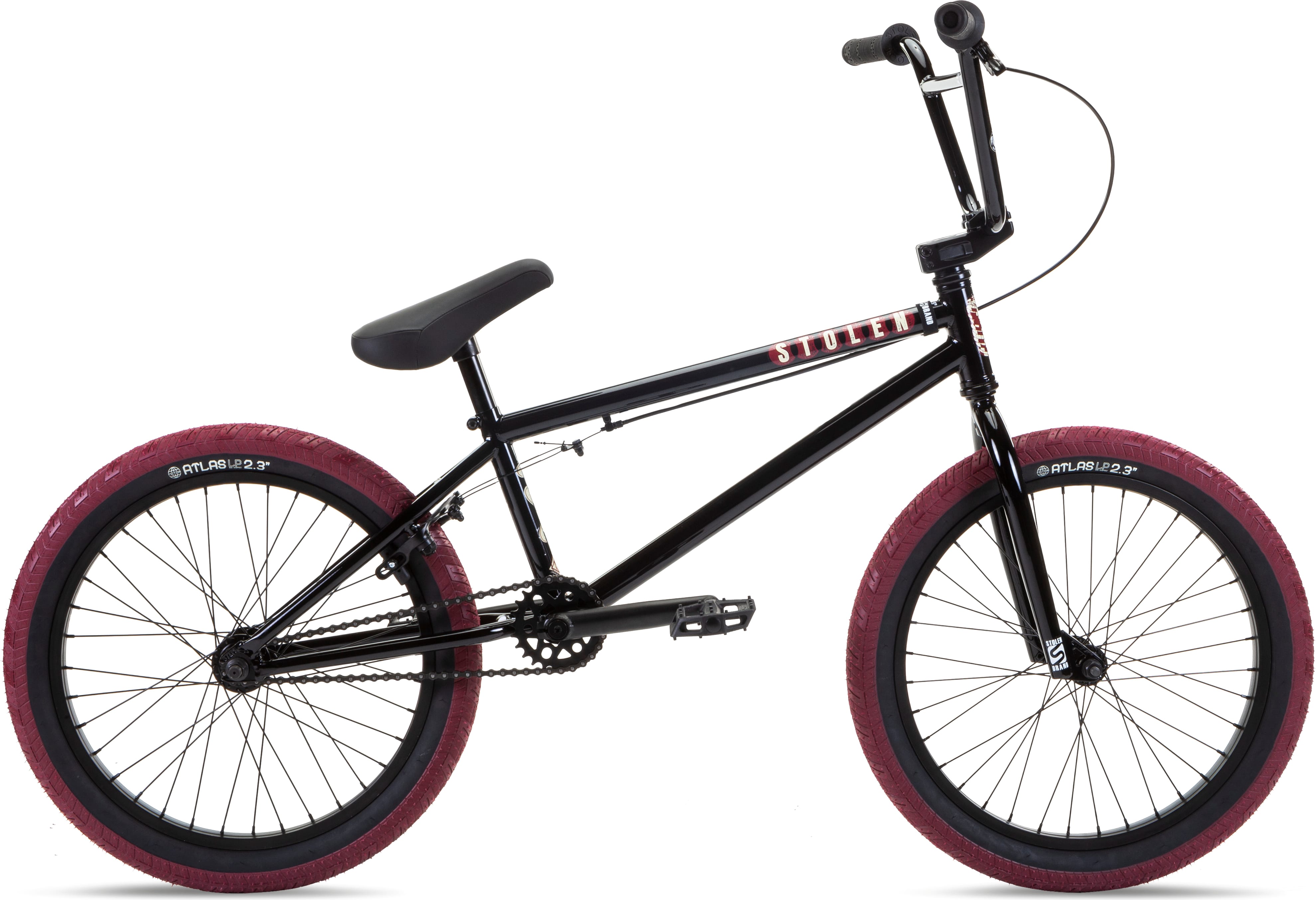 Велосипед 20" Stolen CASINO XL 21.00" 2023 BLACK & BLOOD RED фото 