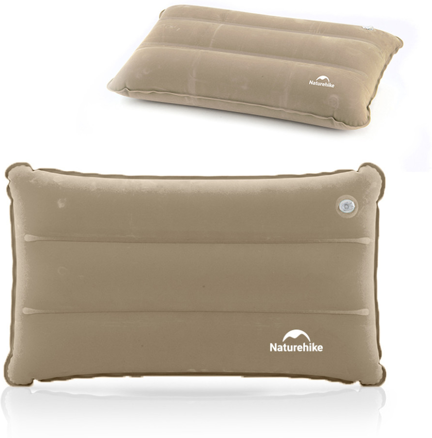 Подушка надувна Naturehike NH18F018-Z, 44x27 см, бежева фото 4