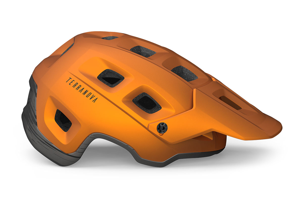 Шолом Met TERRANOVA MIPS CE розмір M (56-58), orange titanium metallic matt, помаранчево-сірий металік матовий фото 2