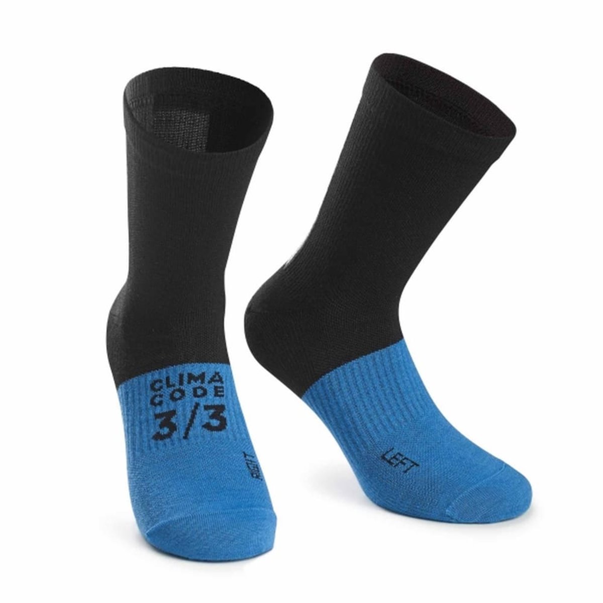 Носки ASSOS Assosoires Ultraz Winter Socks Black Series, черно-синие 0/36-39 фото 1