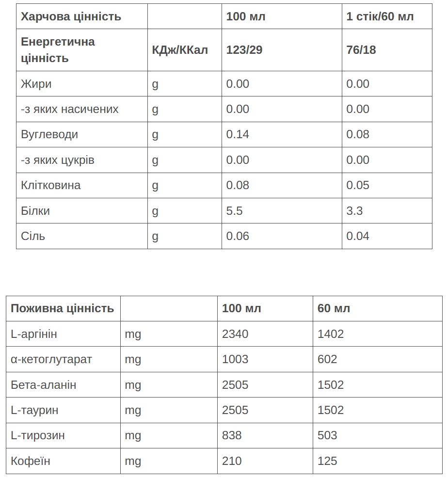 Гель 226ERS Energy Shot MID 125мг кофеїну синя енергія 60г фото 2