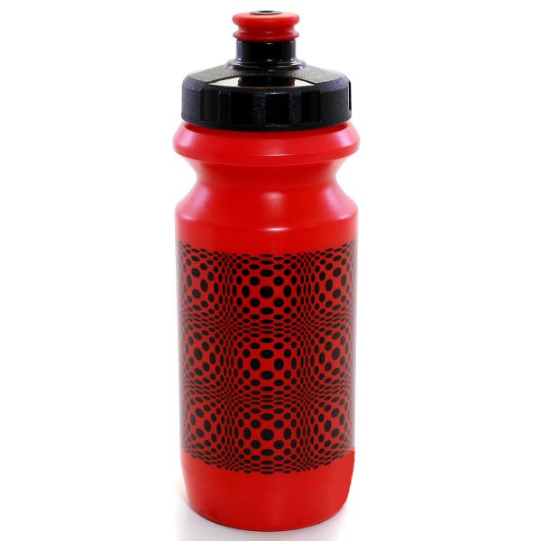 Фляга 0,6 Green Cycle DOT с большим соском, red nipple/ Black cap/ red bottle фото 
