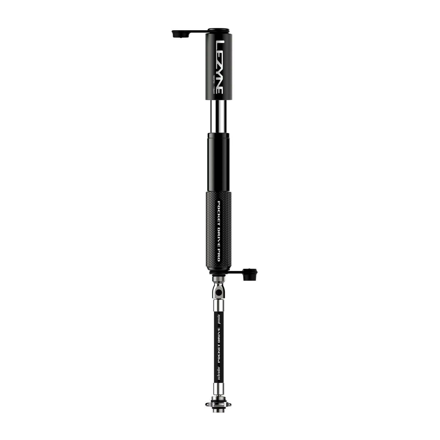 Мінінасос Lezyne POCKET DRIVE PRO, 160psi, чорний фото 5