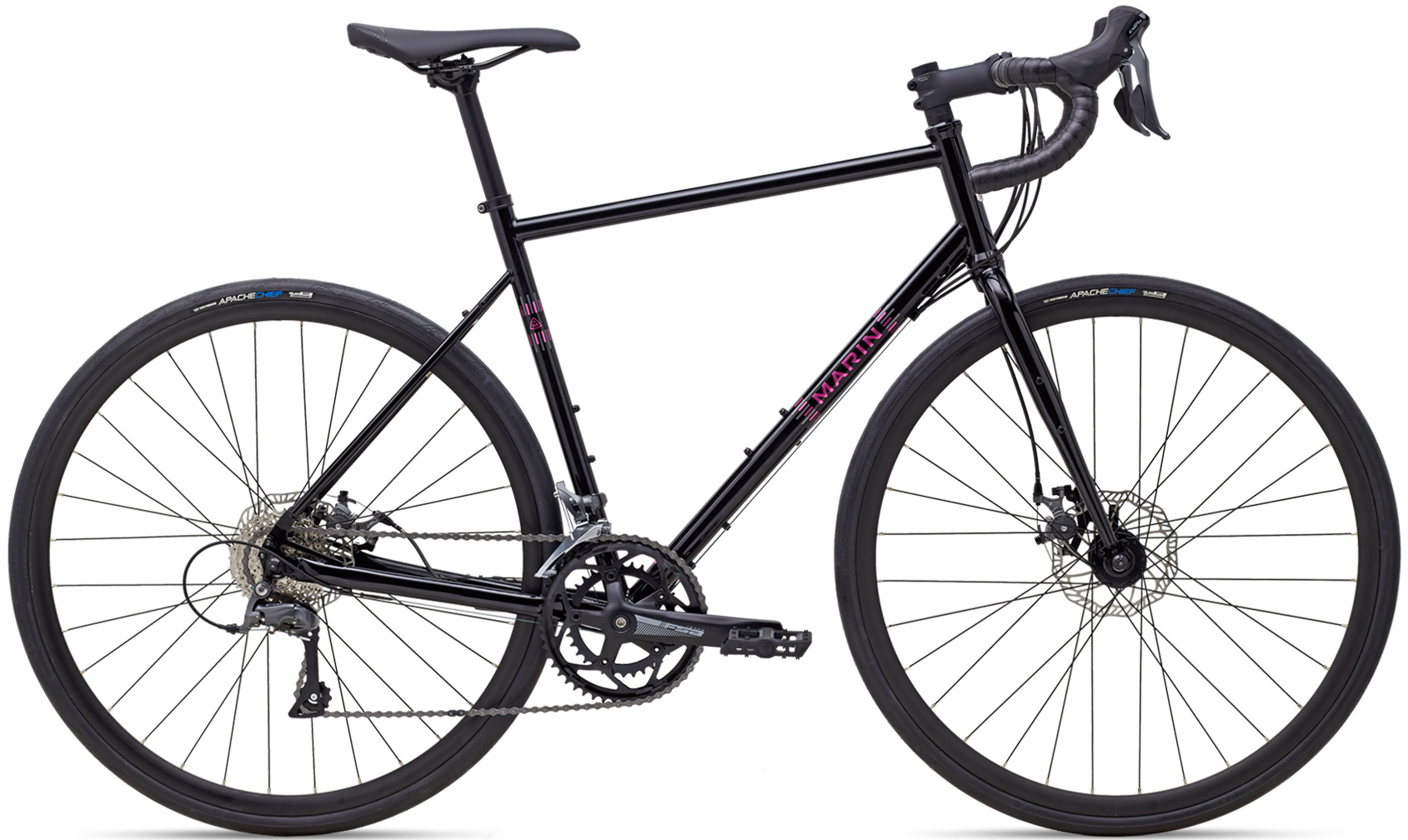 Велосипед 28" Marin NICASIO рама - 58см Gloss Black/Pink A4 фото 