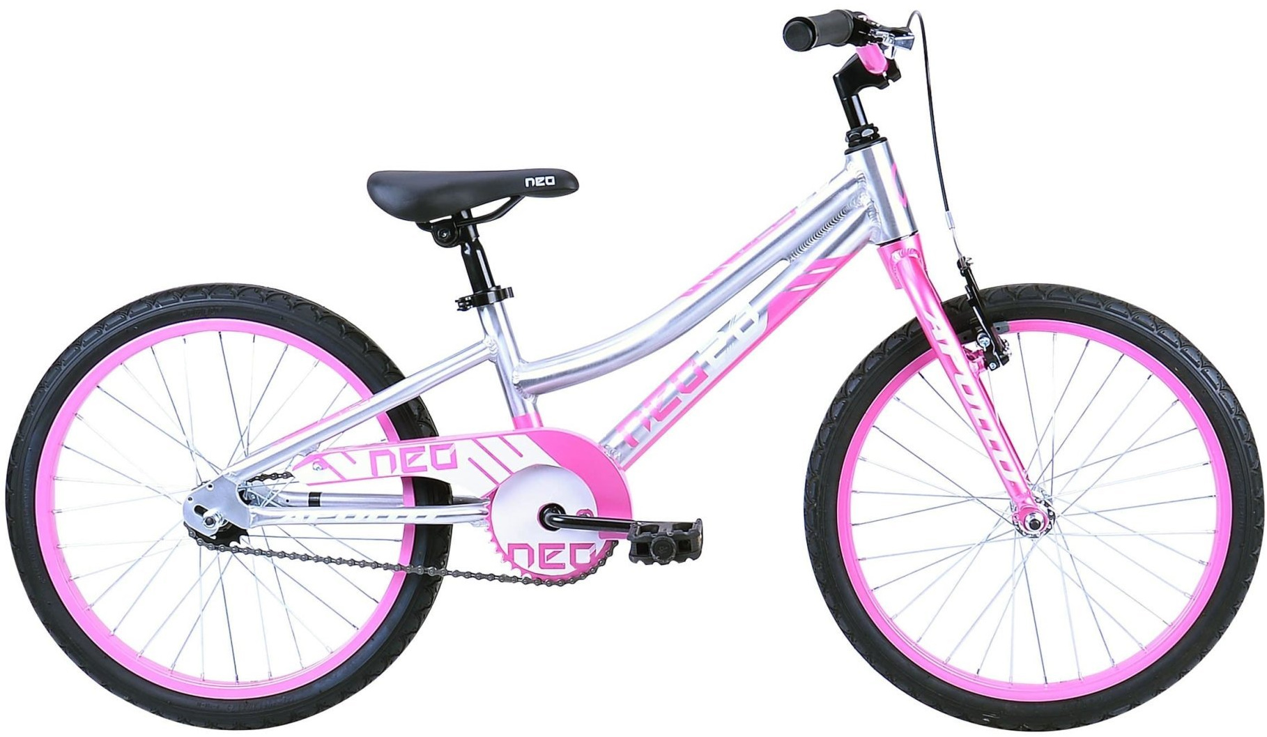 Велосипед 20" Apollo NEO girls рожевий/білий фото 