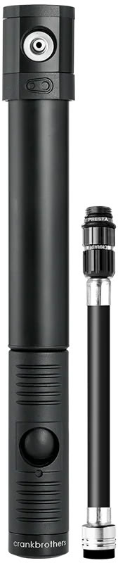 Мининасос Crankbrothers KLIC HV, алюминиевый, presta/schrader, 110psi / 7.6 bar, черный фото 