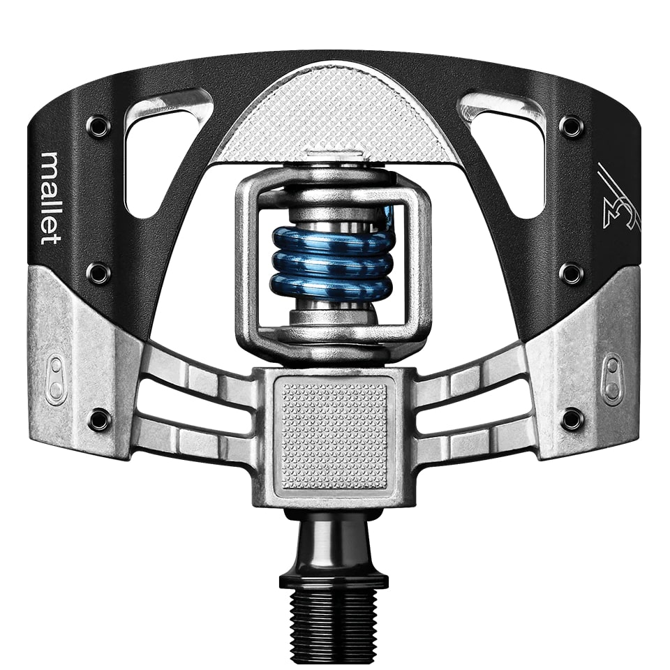 Фотография Педали Crankbrothers MALLET 3, серо-черная/синяя пружина Педали Crankbrothers MALLET 3, серо-черная/синяя пружина фото