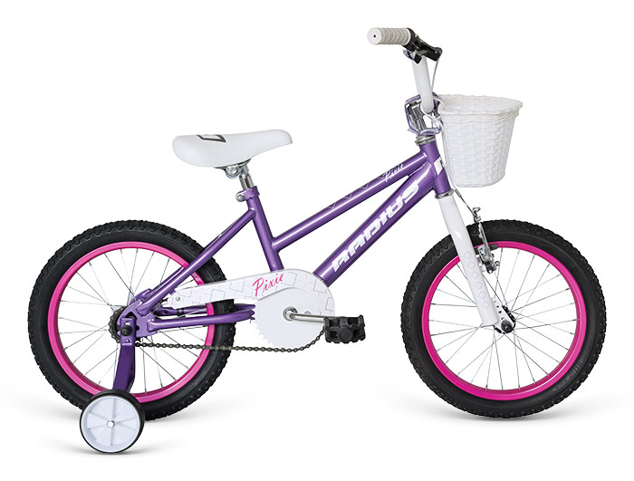 Велосипед 16 "Radius Pixie Gloss Lavender/Gloss White/Gloss Pink фото 