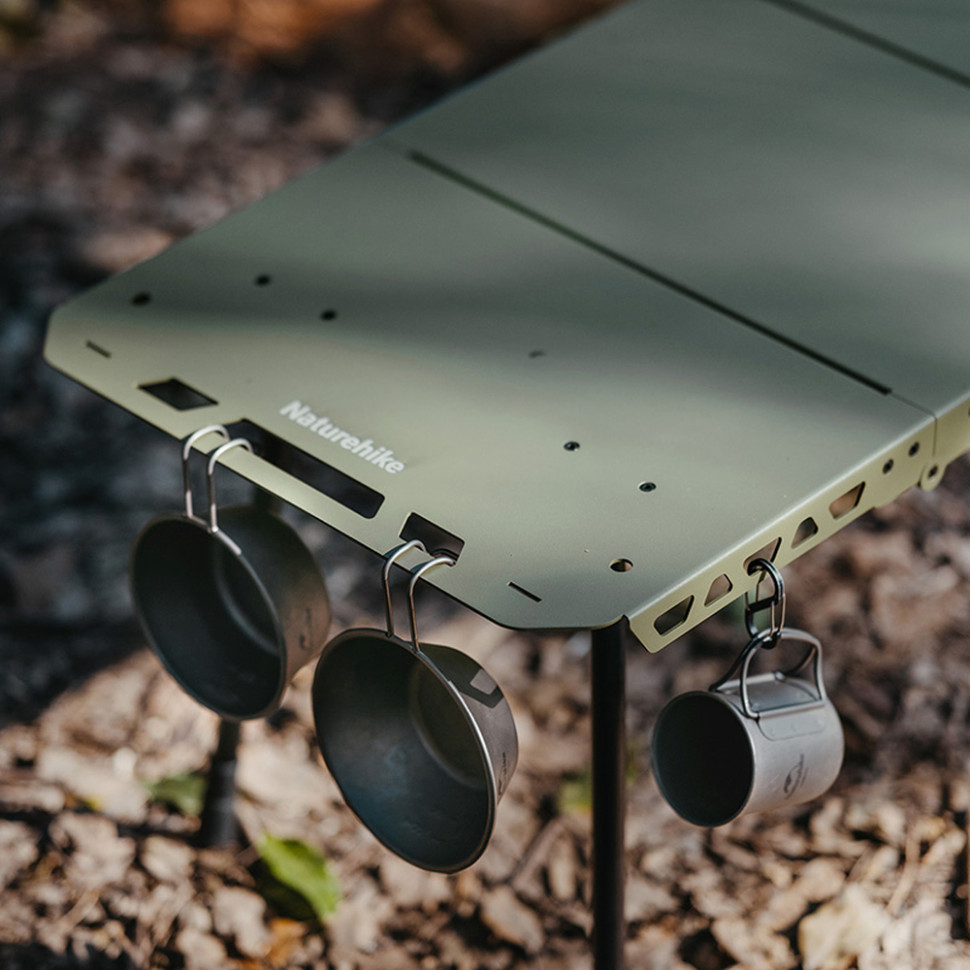 Стіл складаний Naturehike CNK2450JJ025, 80х4036/54 см, чорний фото 8