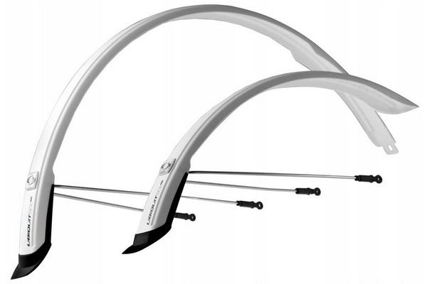 Комплект крил 28" SIMPLA Ubiquit SDL 45mm, з бризковиками, білі фото 