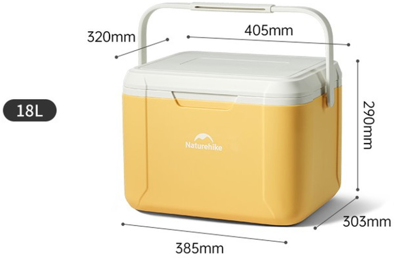 Холодильник туристический Naturehike CNK2450CF012, 18 л, желтый фото 4