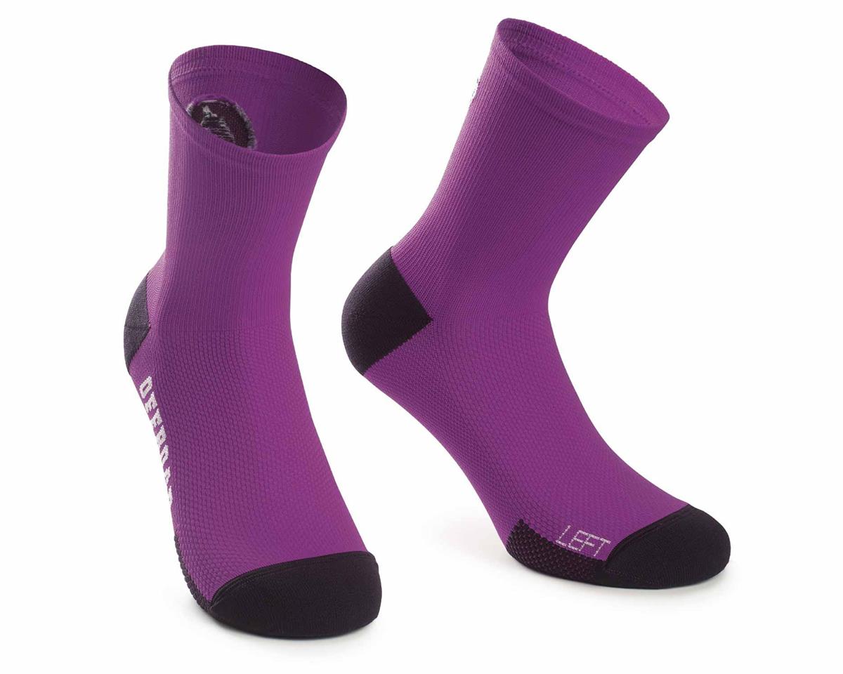 Шкарпетки ASSOS XC Socks Cactus, фіолетові, I/39-42