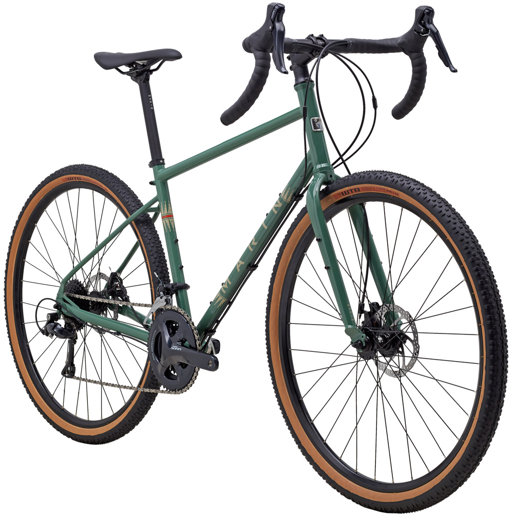 Велосипед 27,5" Marin FOUR CORNERS рама - S 2023 Gloss Green/Tan фото 2