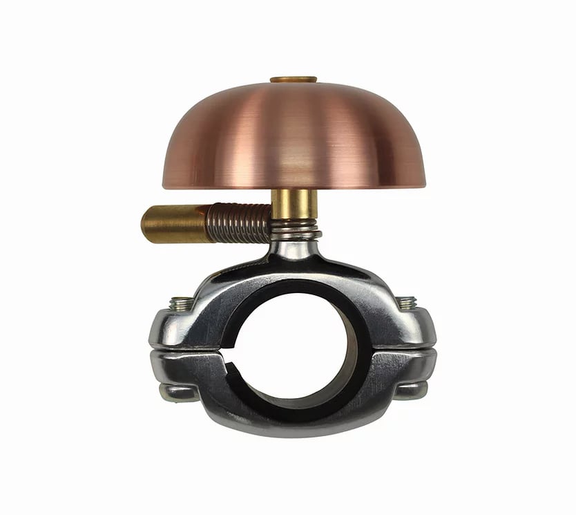 Дзвінок CRANE Mini Karen, Brushed Copper, 45 мм, латунь, затискач фото 