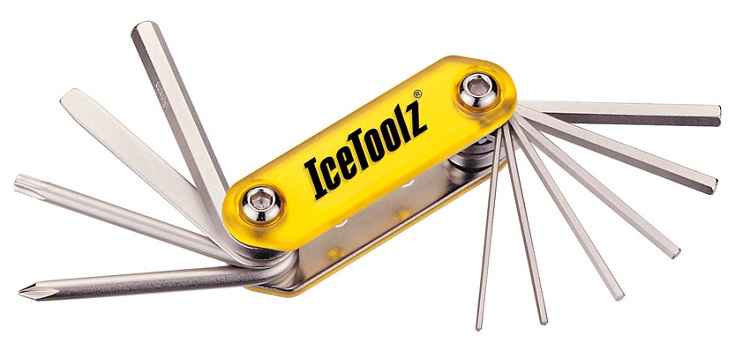 Ключ Ice Toolz 94A5 складной 10 инструментов Compact-10 фото 