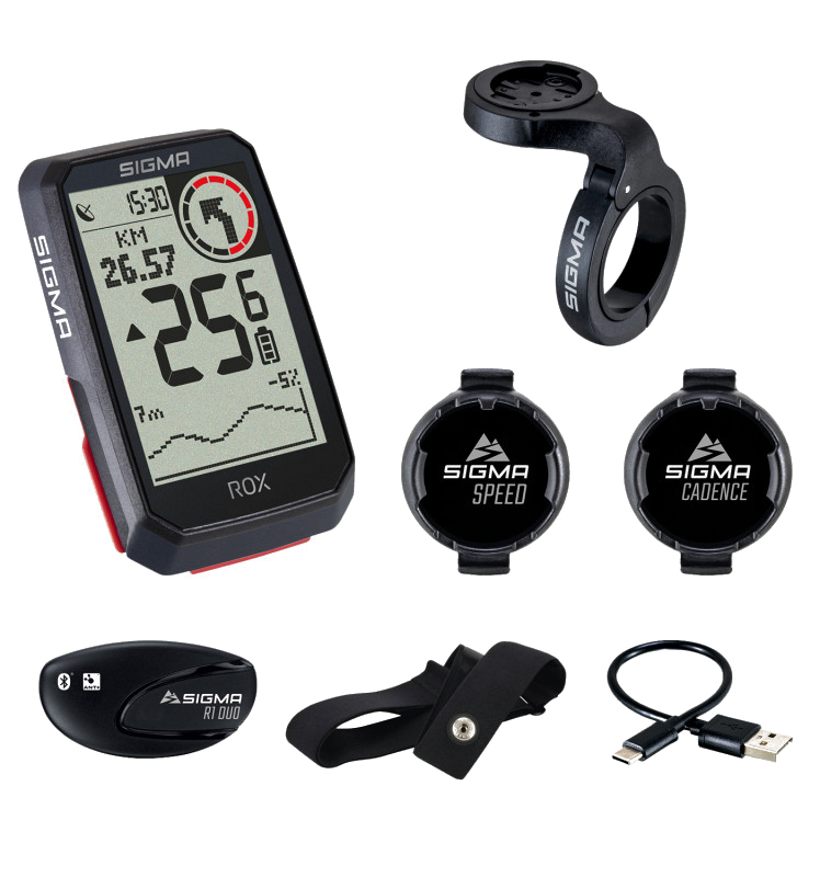 Велокомп`ютер Sigma Sport ROX 4.0 Black Sensor Set фото 2