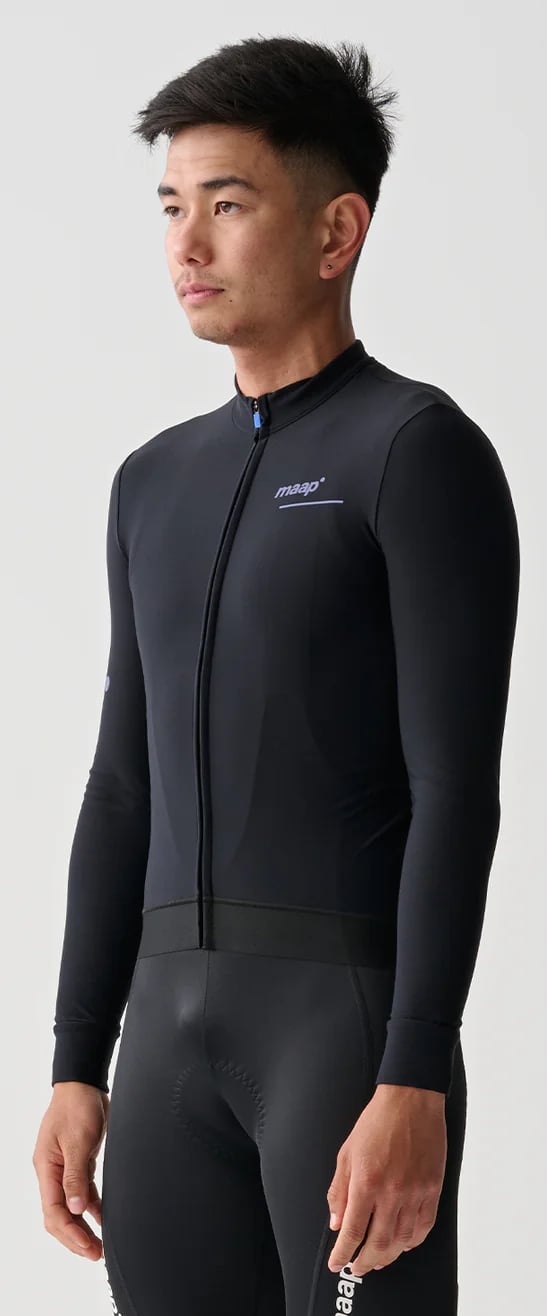 Джерсі з довг. рукавом MAAP Training Thermal LS Jersey Black/Lavender, S фото 2