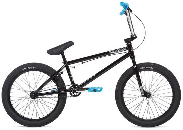 Велосипед 20" Stolen HEIST рама - 21" BLACK, BLUE & CHROME A0 фото 