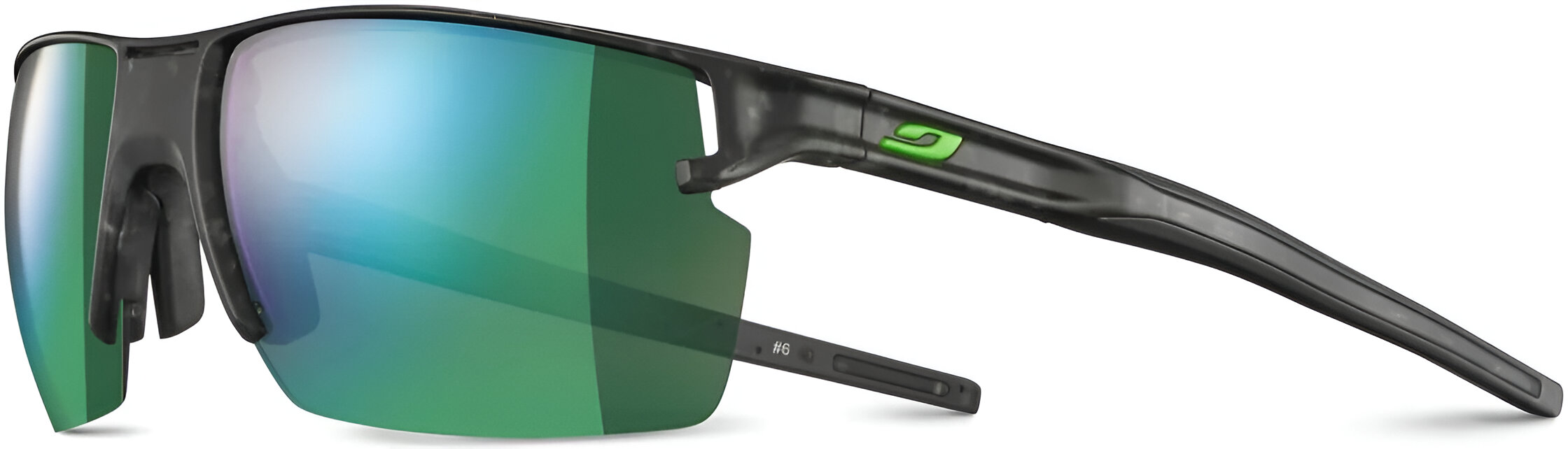 Очки Julbo OUTLINE SPECTRON 3CF, темно-серые, зеленая линза фото 