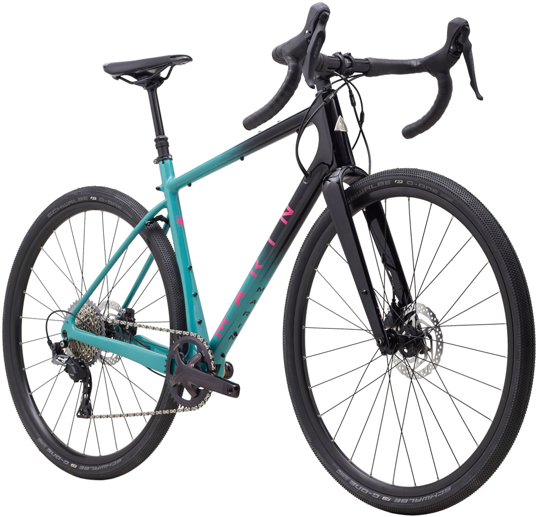 Велосипед 28" Marin HEADLANDS 2 рама - 56см 2021 Gloss Teal/Carbon/Magenta фото 2