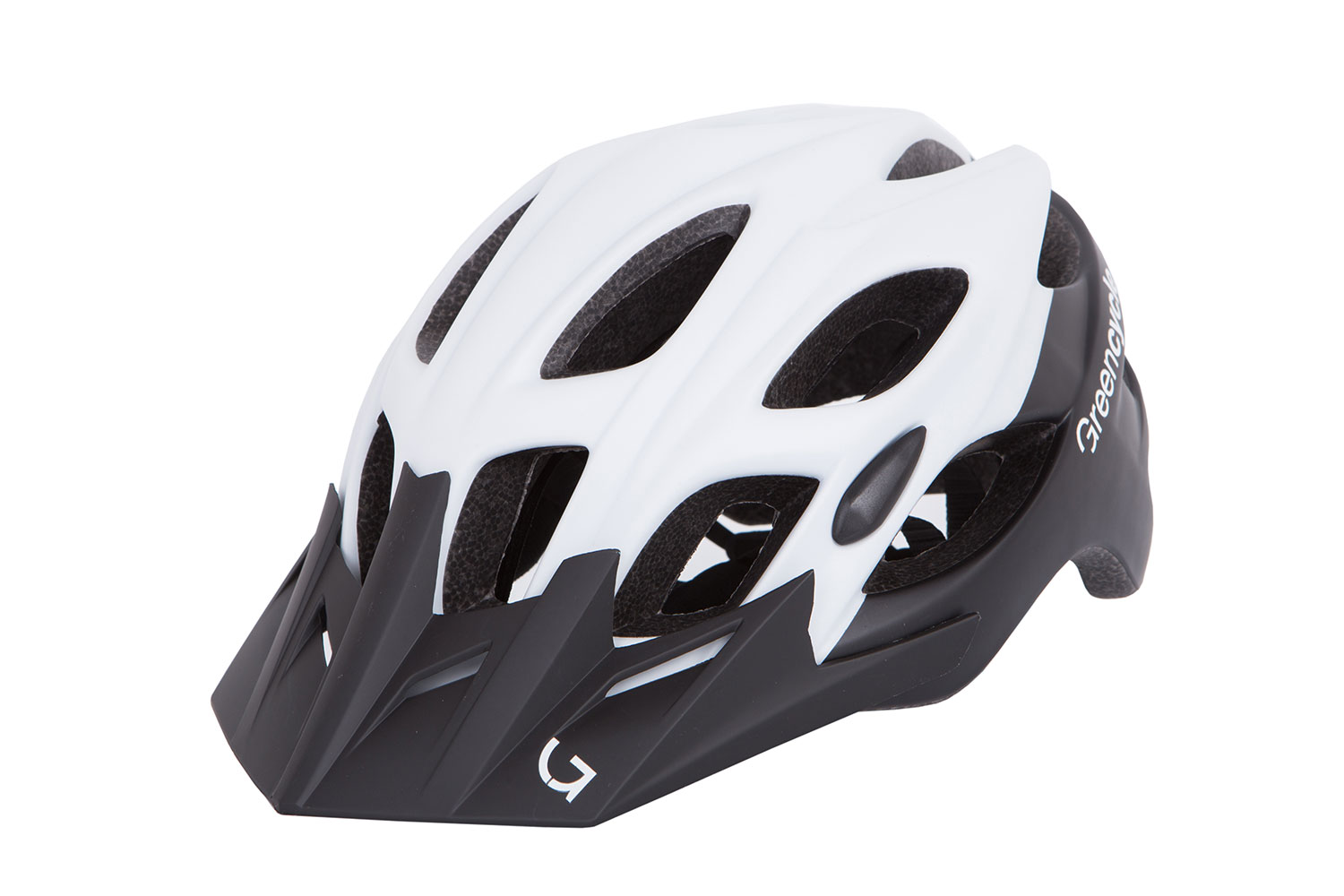 Шлем Green Cycle Enduro размер 58-61см черно-белый матовый фото 