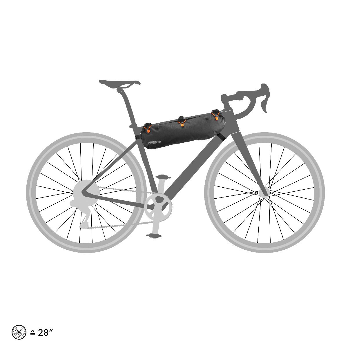 Гермосумка на раму Ortlieb Frame-Pack RC Toptube black matt, 4 л  фото 6