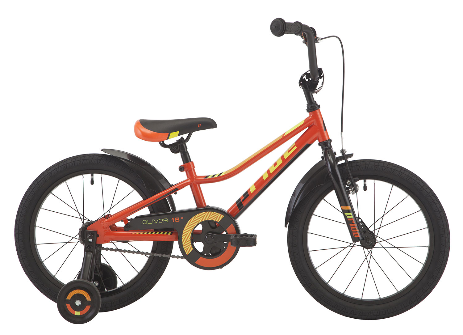 Велосипед 18" Pride OLIVER оранжевый/жёлтый/черный 2018 фото 