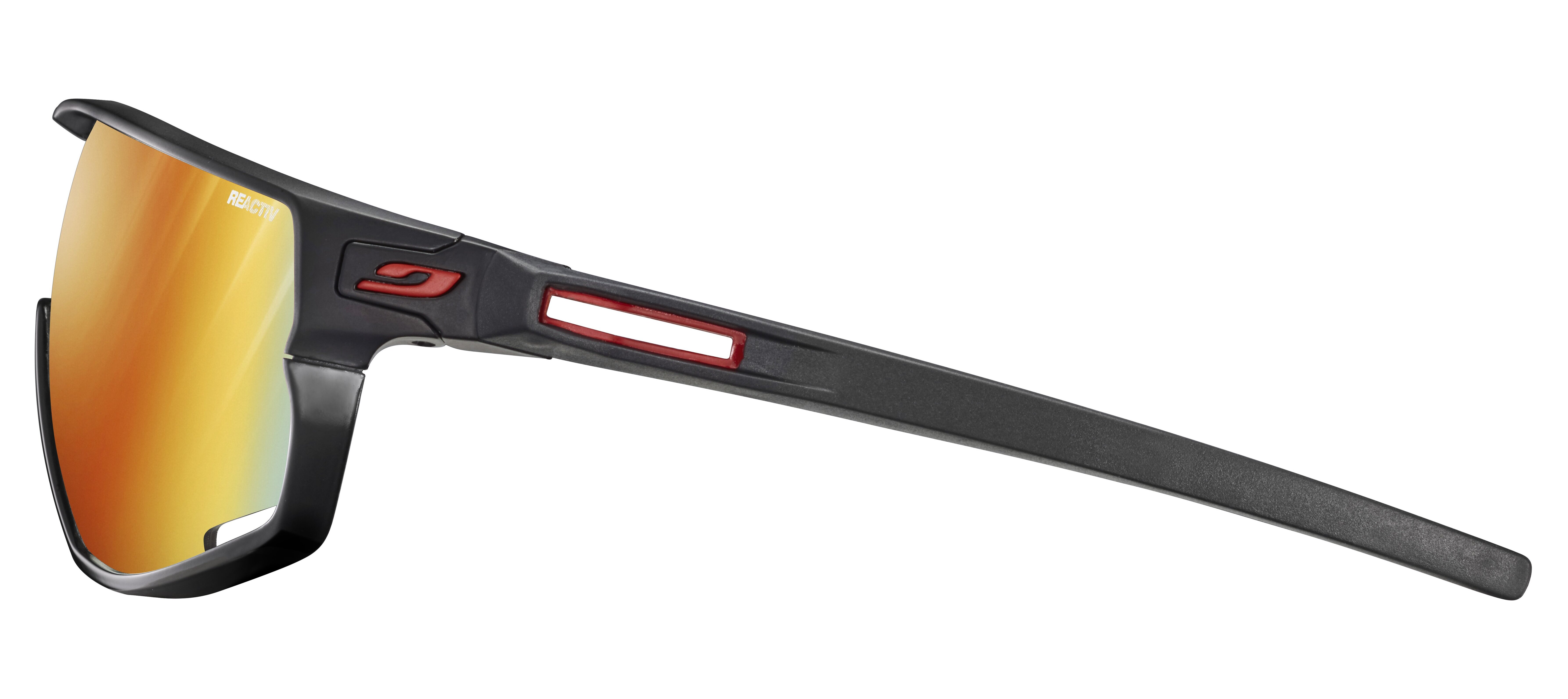 Очки Julbo RUSH REACTIV PERFOMANCE 1-3 LIGHT AMPLIFIER, черные, фотохромная линза фото 3