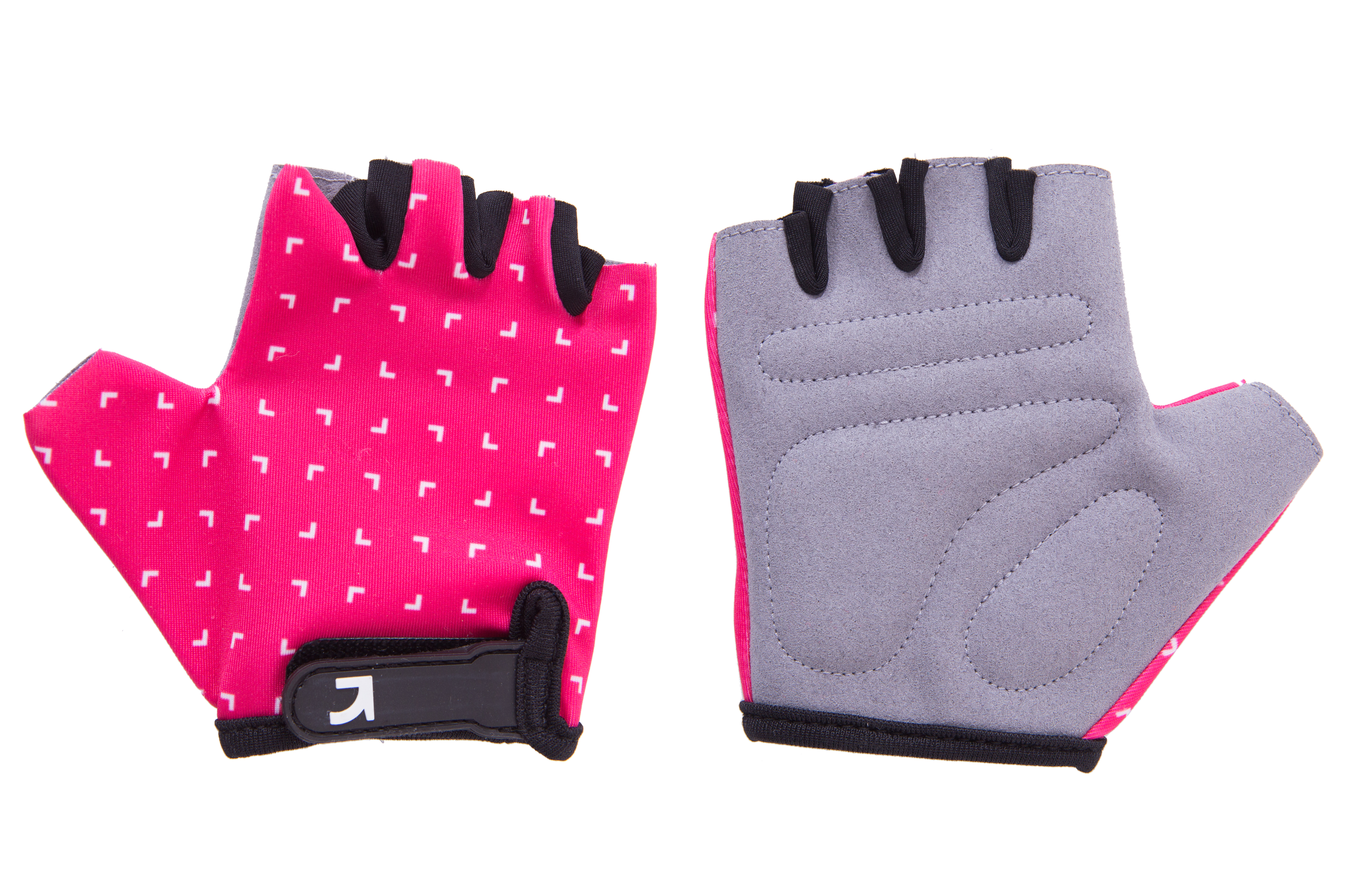 Перчатки детские Green Cycle MIA без пальцев XS, розово-белые фото 