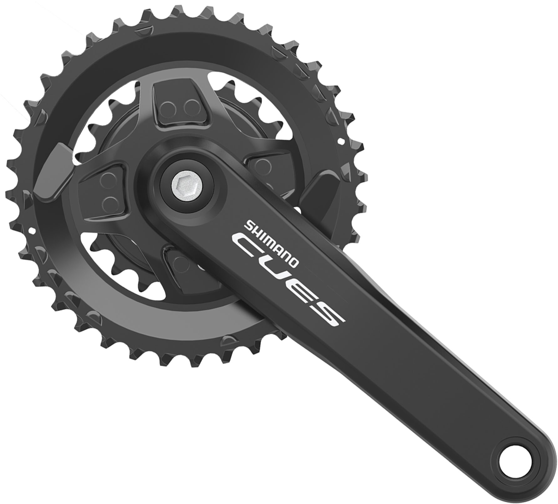 Шатуни Shimano FC-U4000-2 CUES, 175 мм, 2x9/10/11-шв., 36x22T, з болтами фото 