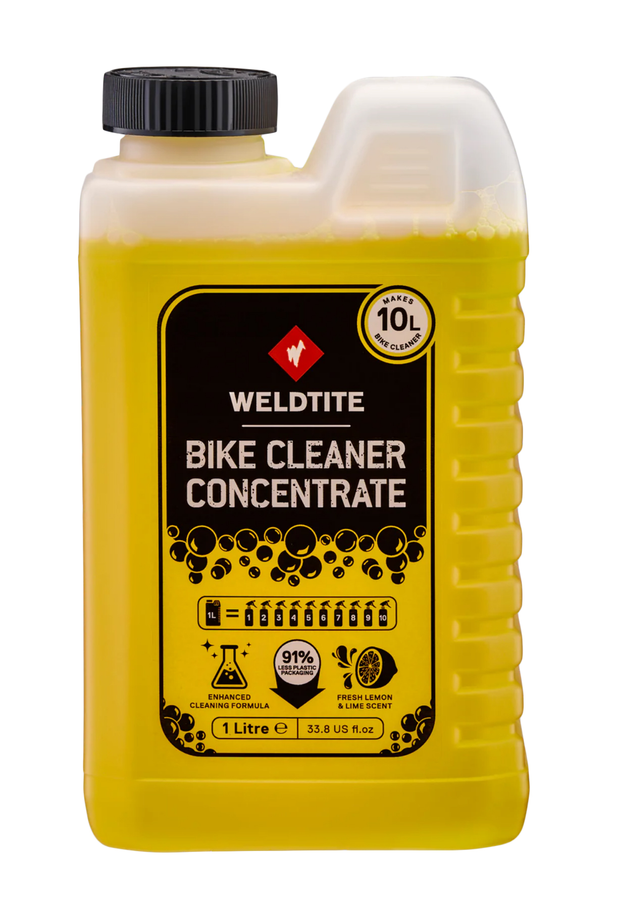 Очищувач велосипеда Weldtite 03159 BIKE CLEANER CONCENTRATE LEMON (концентрат для приготування шампуню), 1л фото 