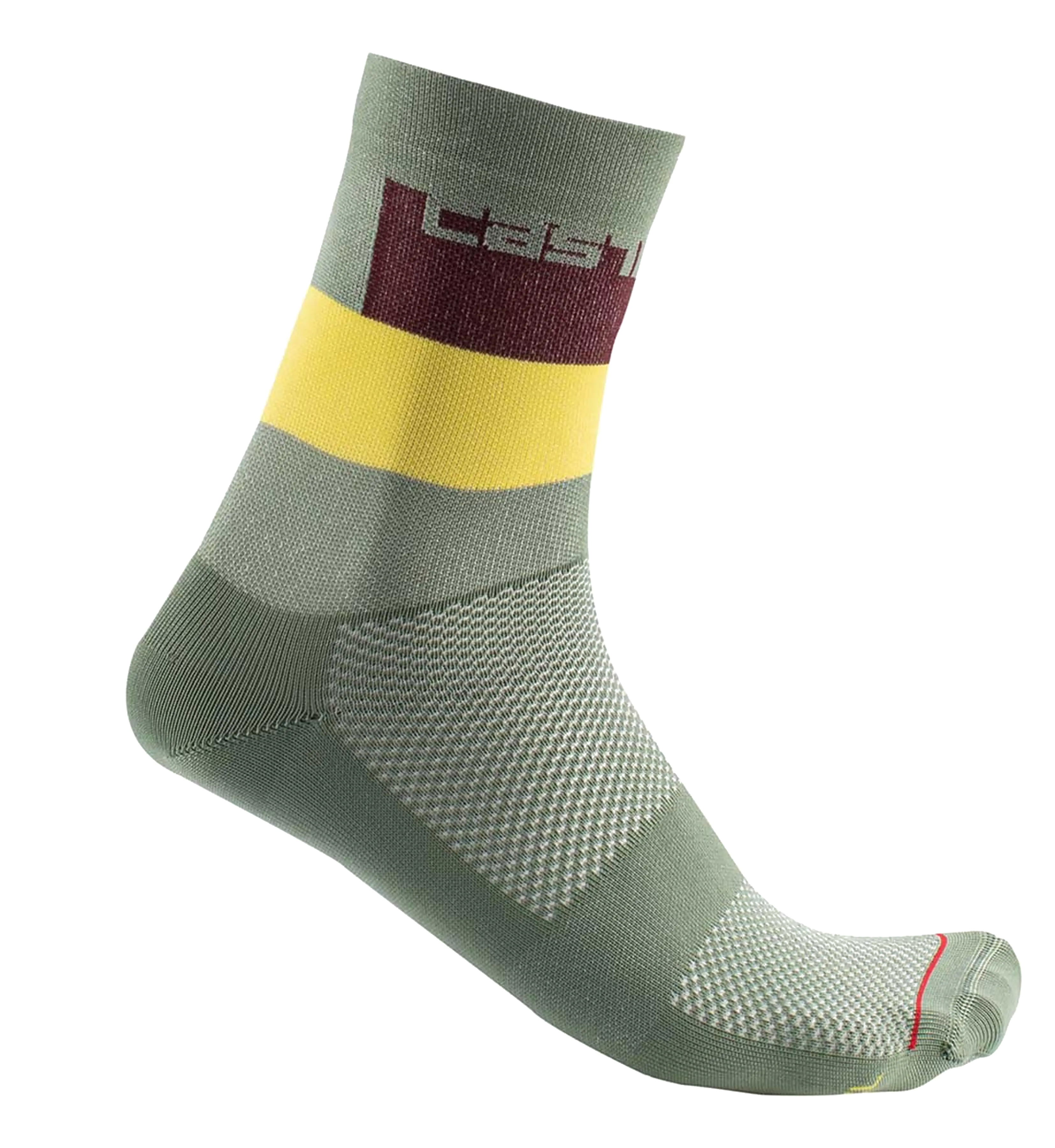Шкарпетки Castelli Blocco 15 зелені р 44-47 XXL