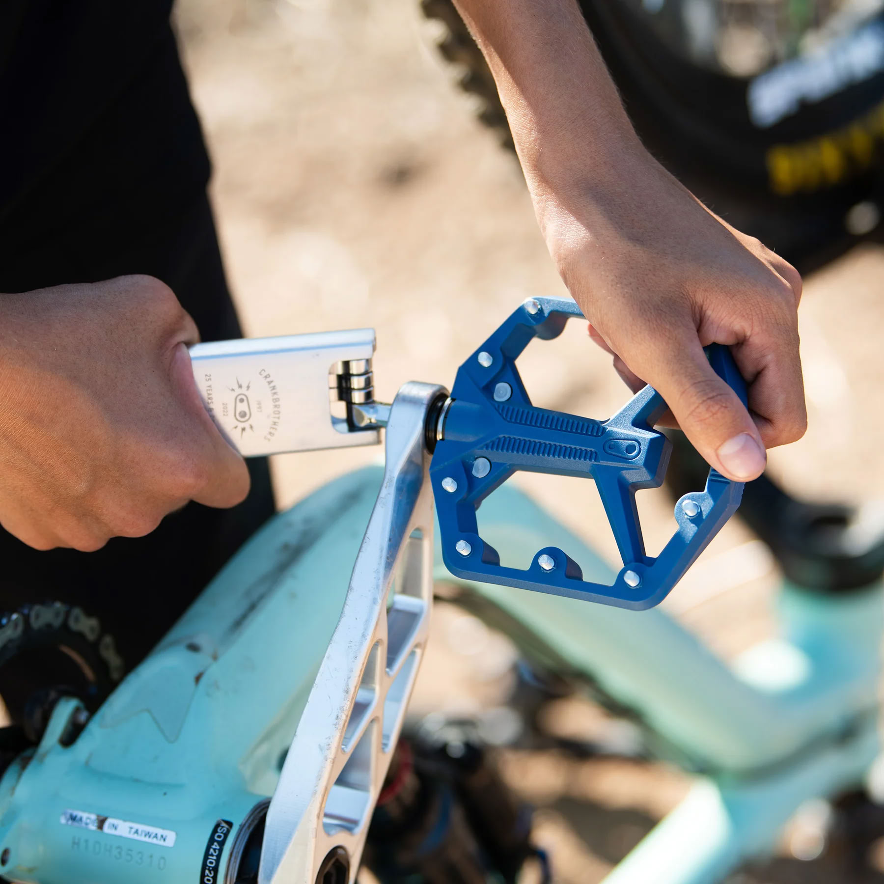 Педали Crankbrothers STAMP 1 (GEN. 2), размер S (37-43 eu), синие фото 3