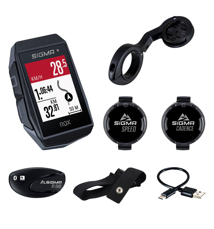 Велокомп'ютер Sigma Sport ROX 11.1 EVO Sensor Set Black фото 