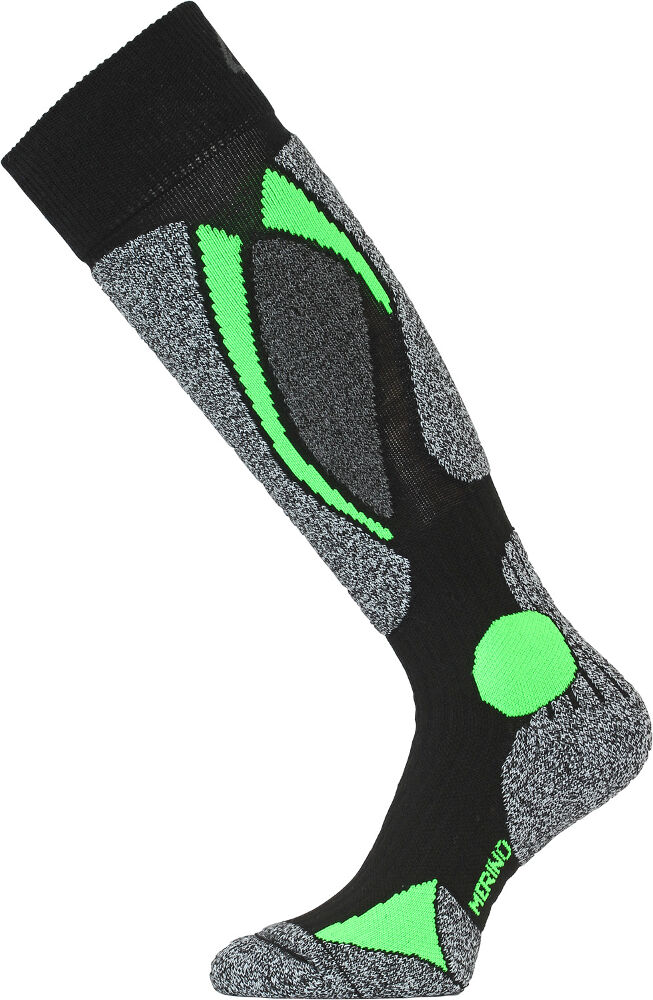 Термошкарпетки Lasting лижі SWC 906, розмір L, чорні/зелені фото 