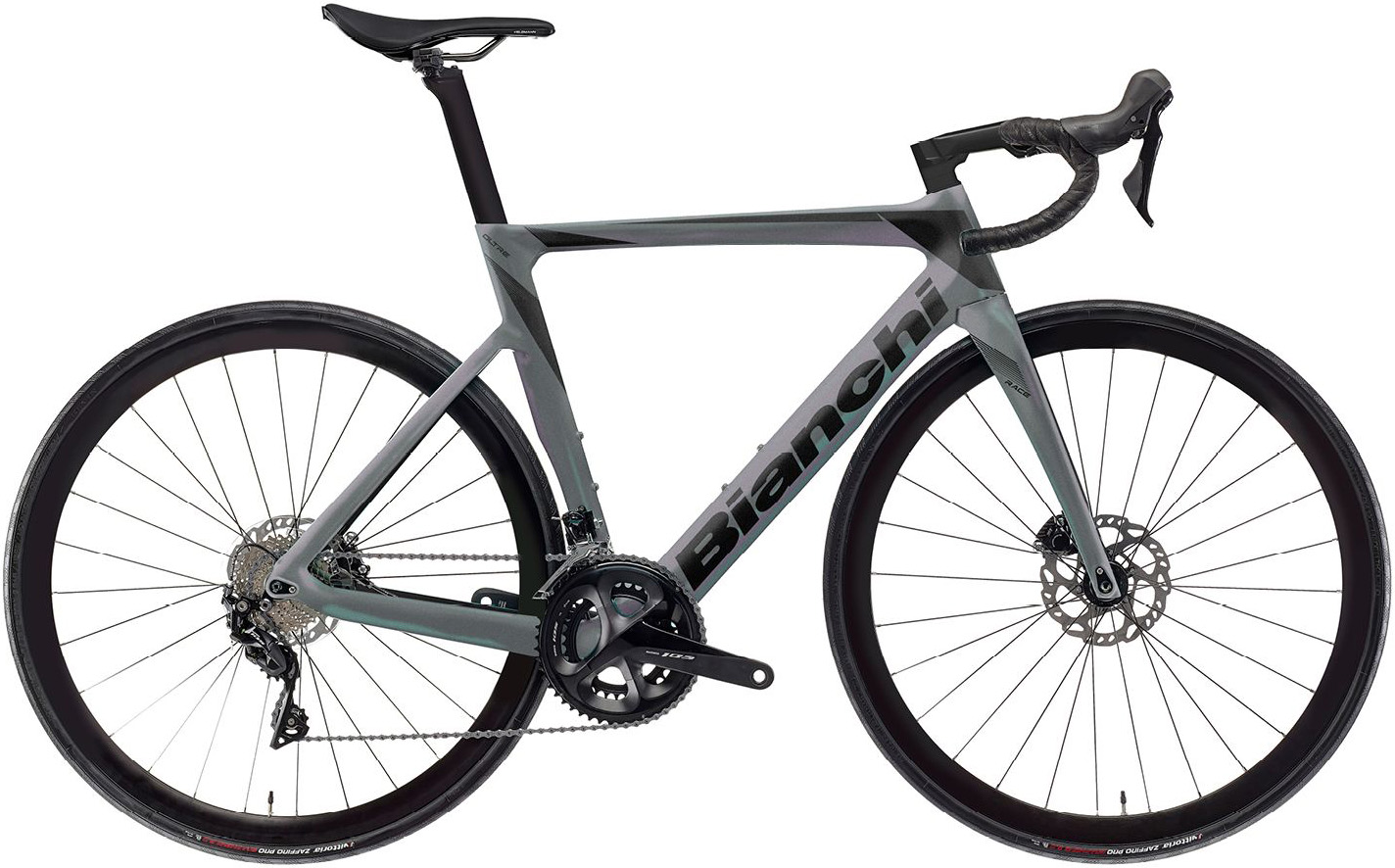 Велосипед 28" Bianchi OLTRE Race 105 Di2 рама - 53 см Graphite Cangiante/Graphite Matt A3 фото 