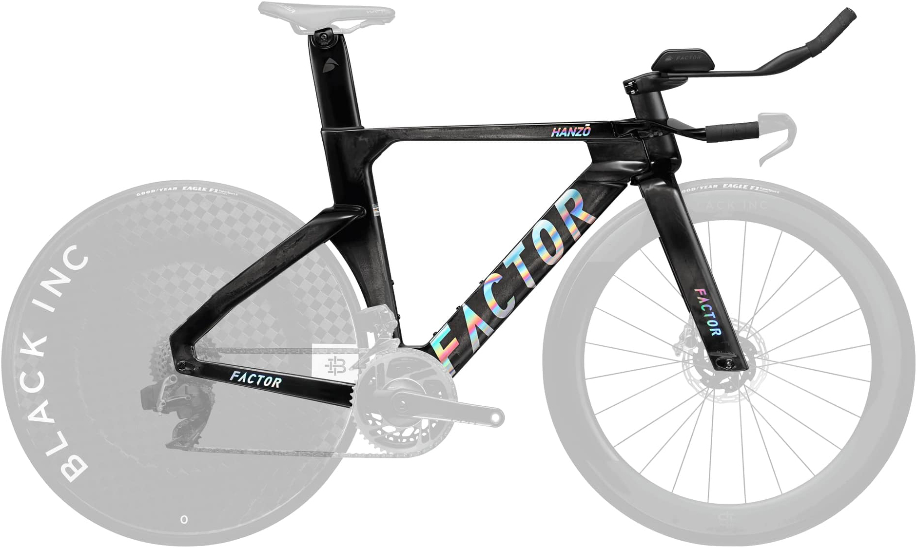 Рама 28" Factor ROAD TT HANZO Bar Extension 340Lx10 offset рама - M Chrome фото 