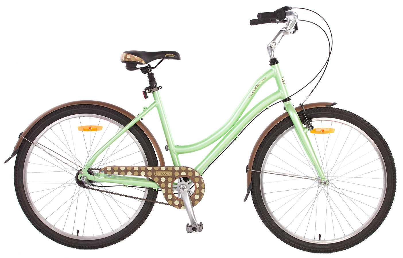 Велосипед 26" Pride CLASSIC рама - 16" зелено-коричневый 2014 фото 