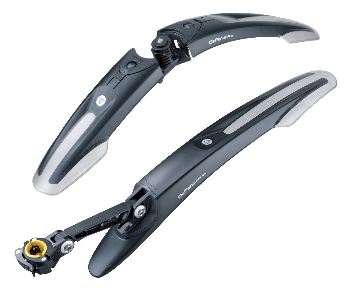 Комплект крыльев 26'' Topeak TC9619 Defender M1+M2, быстросъемное крепление, черные фото 