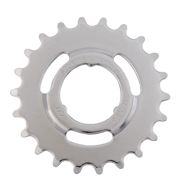 Звезда к втулке Sturmey Archer 22T планетарн. 1/8" Dished SPCC серебро фото 