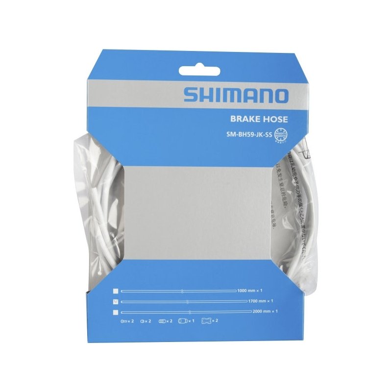 Гідролінія Shimano SM-BH59 для дискового гальма, 1700мм, з комплектом з'єднання, біла фото 