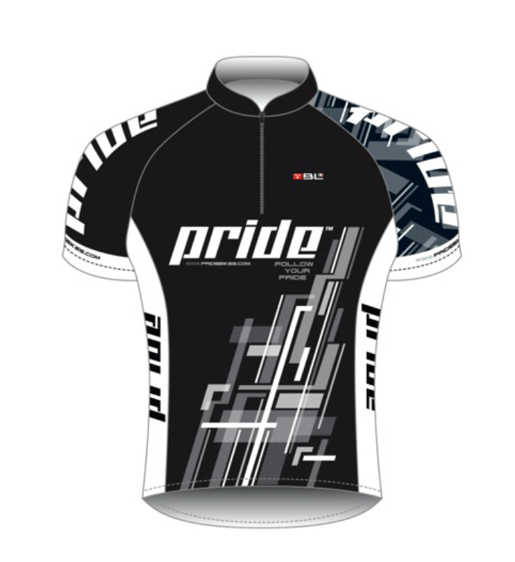 Велофутболка Bicycle Line Pride Team кор. рукав розмір S чорна фото 