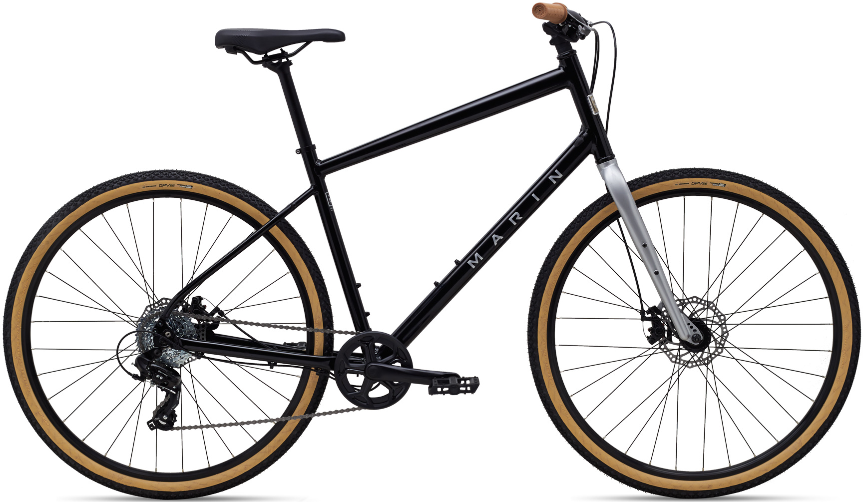 Велосипед 28" Marin KENTFIELD 1 рама - M Gloss Black/Chrome A5 фото 